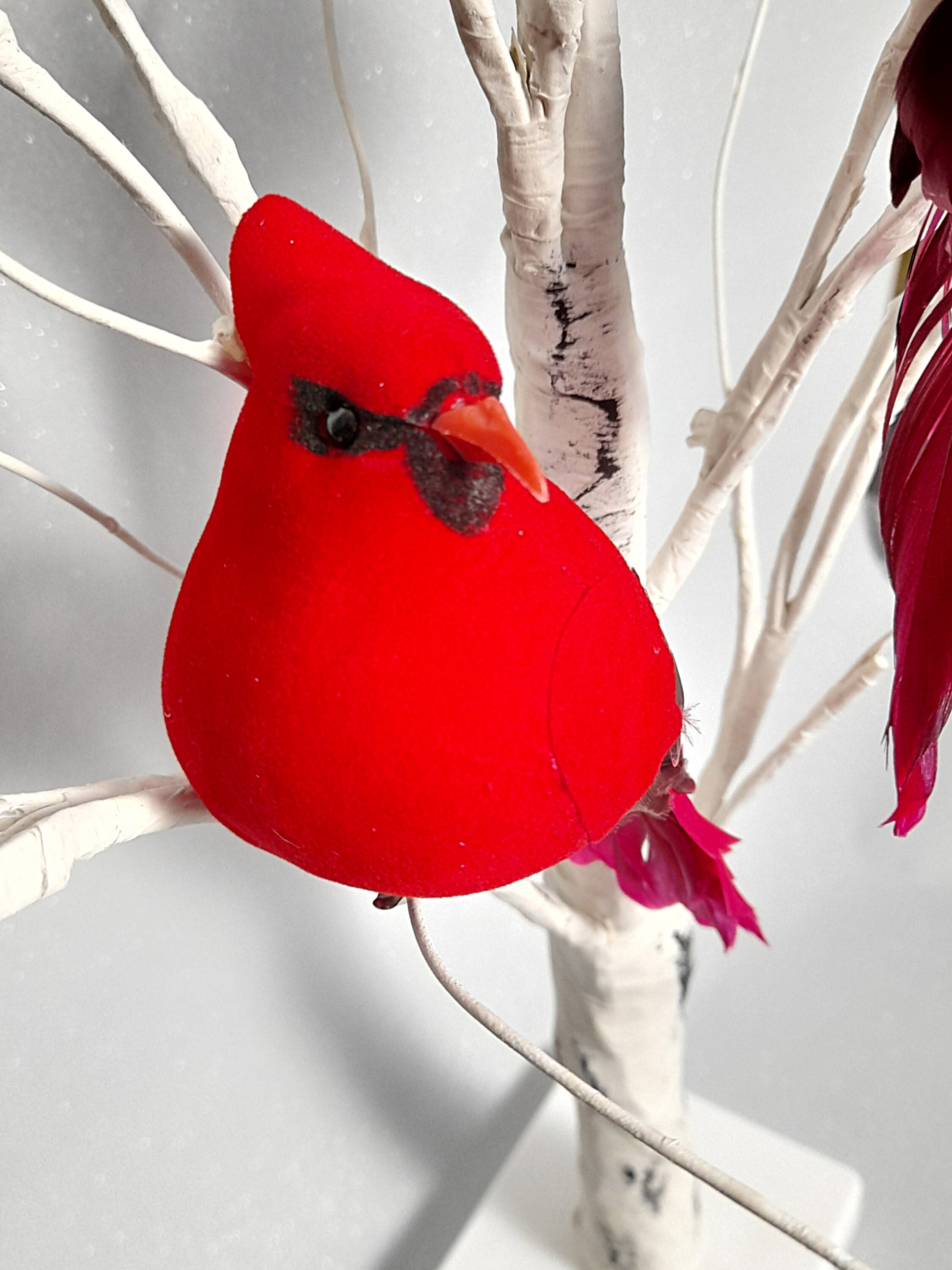 Artificial feather bird faux bird cardinal bird craft bird Etsy