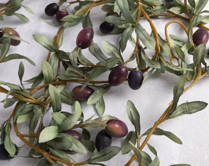 Artificial Olive Garland Artificial Garland Olive Garland Etsy