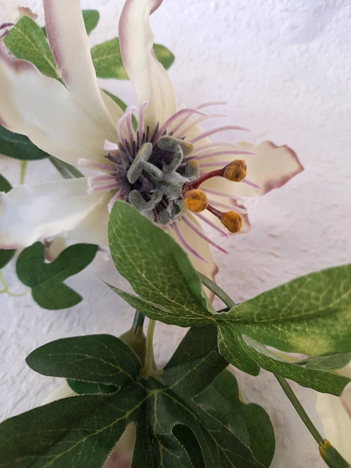 Artificial Passion Flower Artificial Flowers Green Passion Etsy