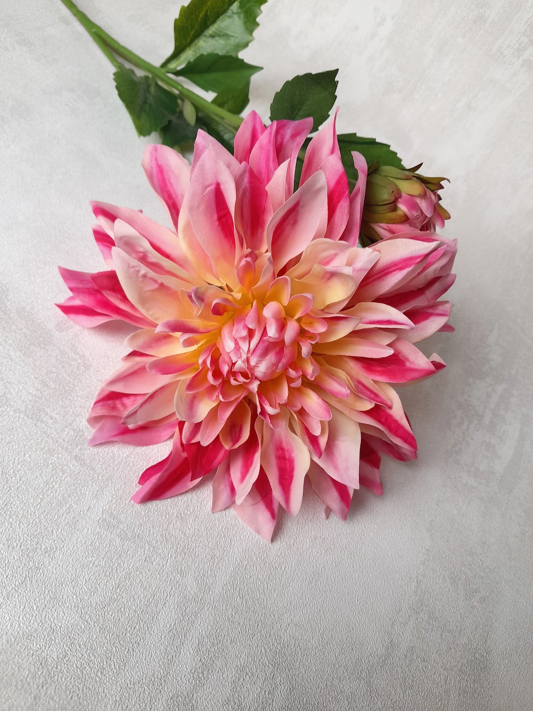 Artificial Flowers Artificial Dahlia Pink Dahlia Dahlia Etsy