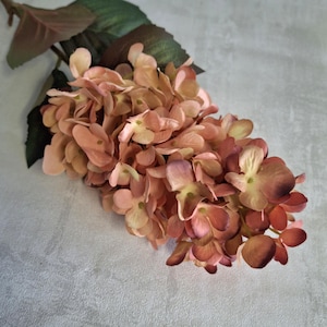 Artificial Pink Panicle Hydrangea Stem: Autumn Bouquet, 75cm