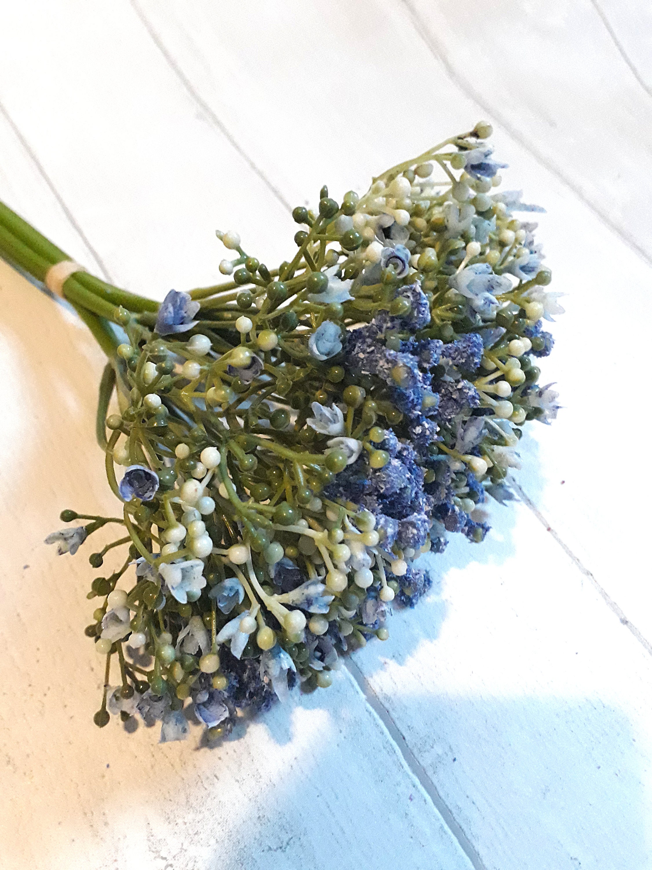 Artificial gypsophila faux gypsophila blue wild flowers Etsy