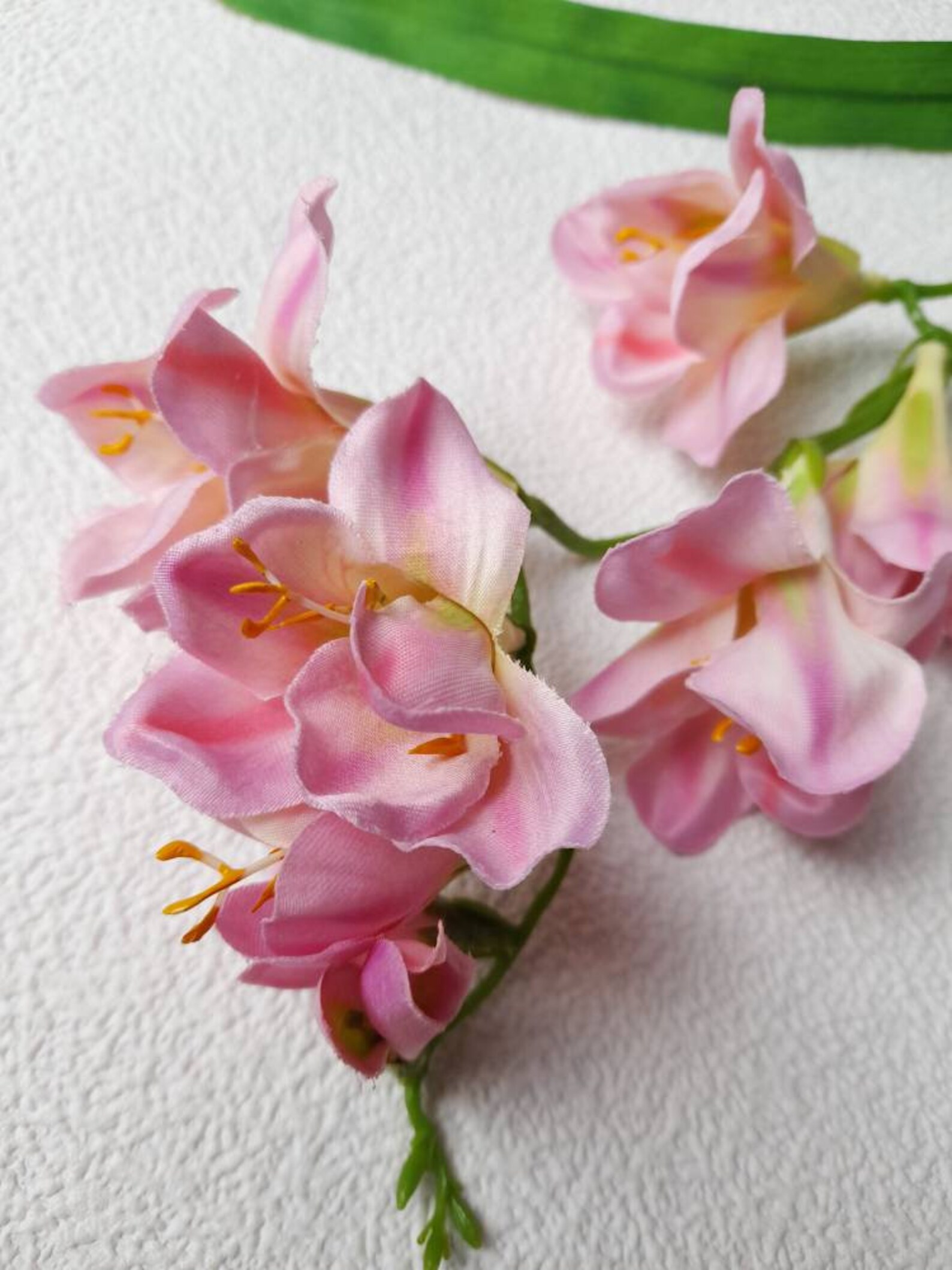 Artificial freesia artificial flowers pink freesia faux Etsy