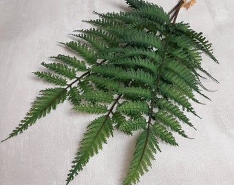 artificial fern, green fern leaf, artificial leaves, tropical decor, fern decor, tropical wedding, tropical cake decor, fern bunch, fern