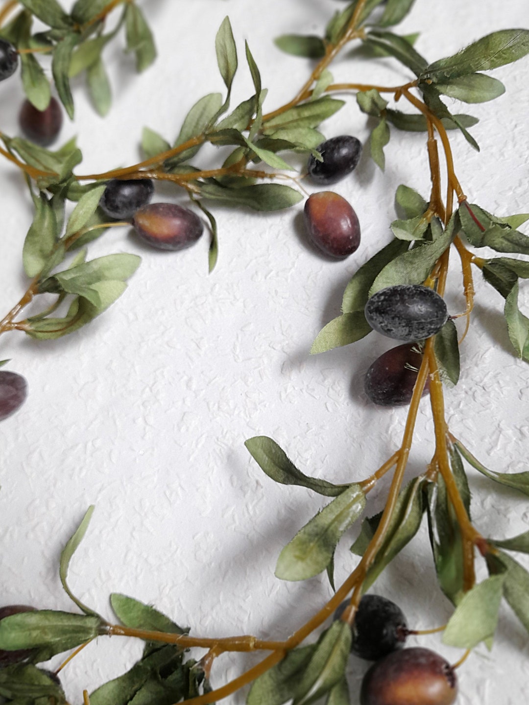 Artificial Olive Garland Artificial Garland Olive Garland Etsy