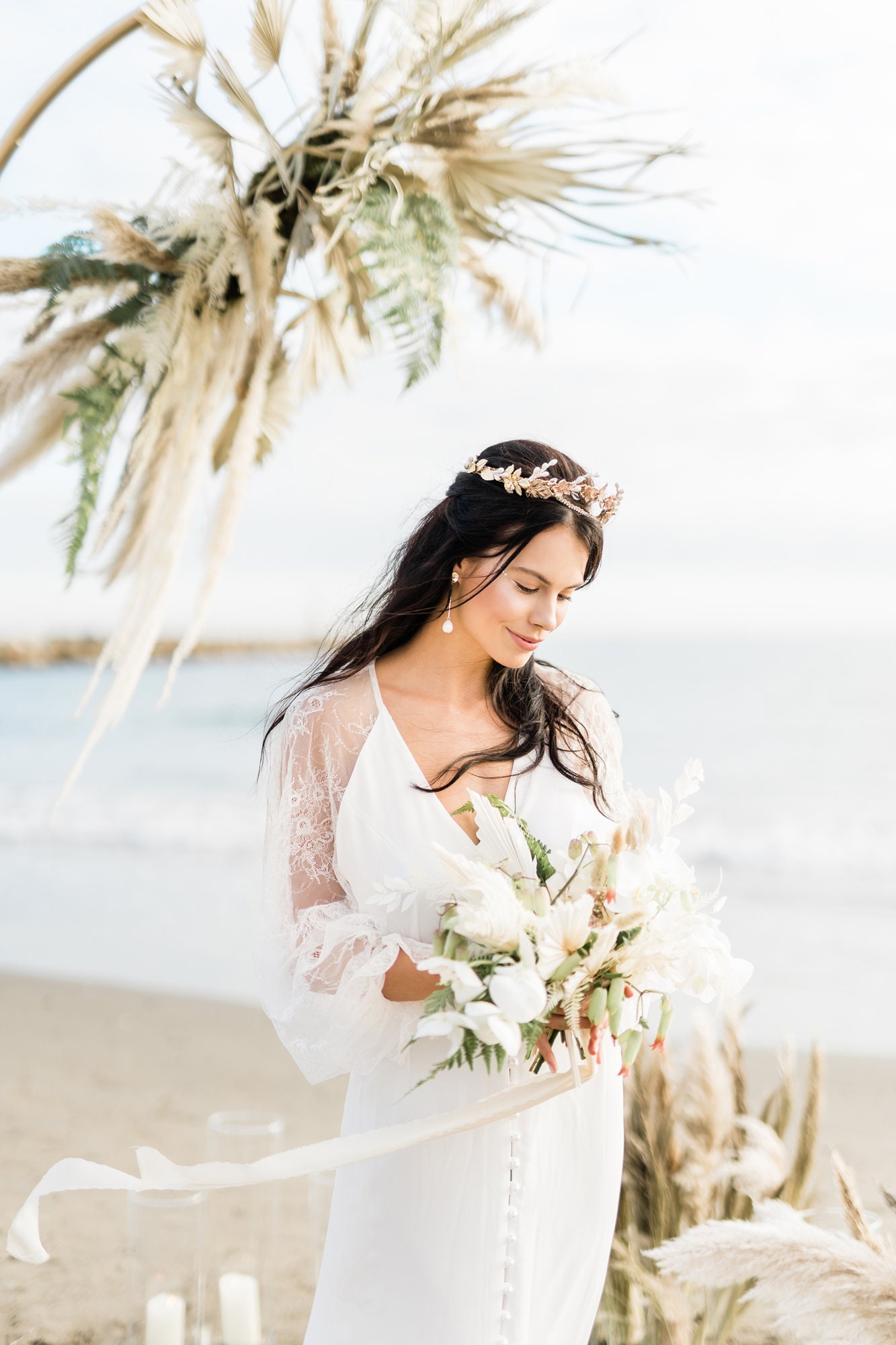 Boho Wedding Dress Lightweight Beach Wedding Bridal