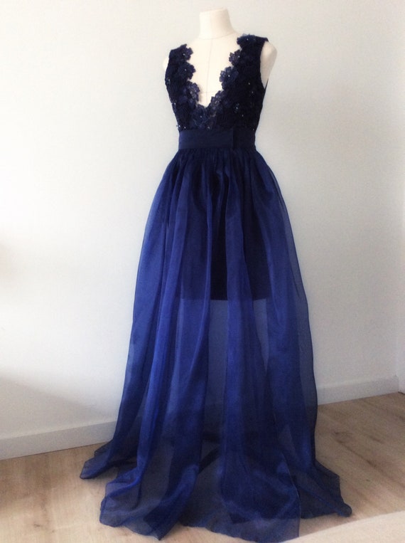 valeria dress dark blue