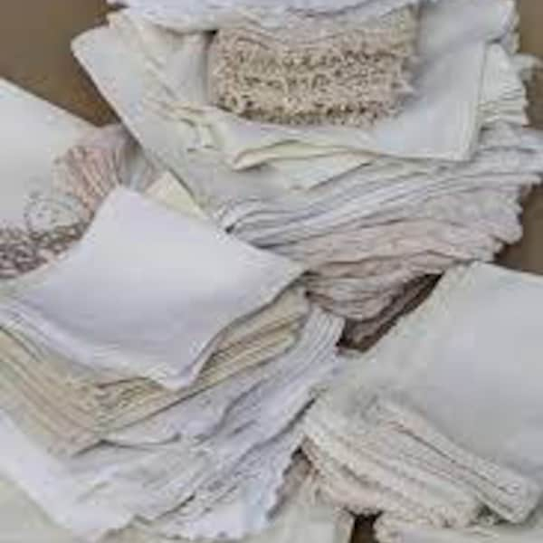 Vintage Sets of Linen Napkins - Multiple Sets to Choose From - Perfect for All Occasions