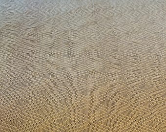 Colcha de ganchillo vintage - Blanco roto - Algodón beige claro - 84 x 90 - Tamaño Queen - ¡En magníficas condiciones!