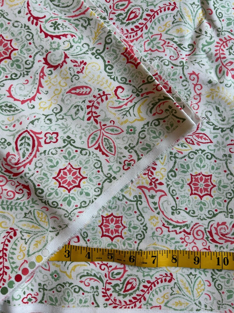 Vintage Waverly Inspirations Heavy Cotton Fabric - Screen Print 8 Yard Piece image 5