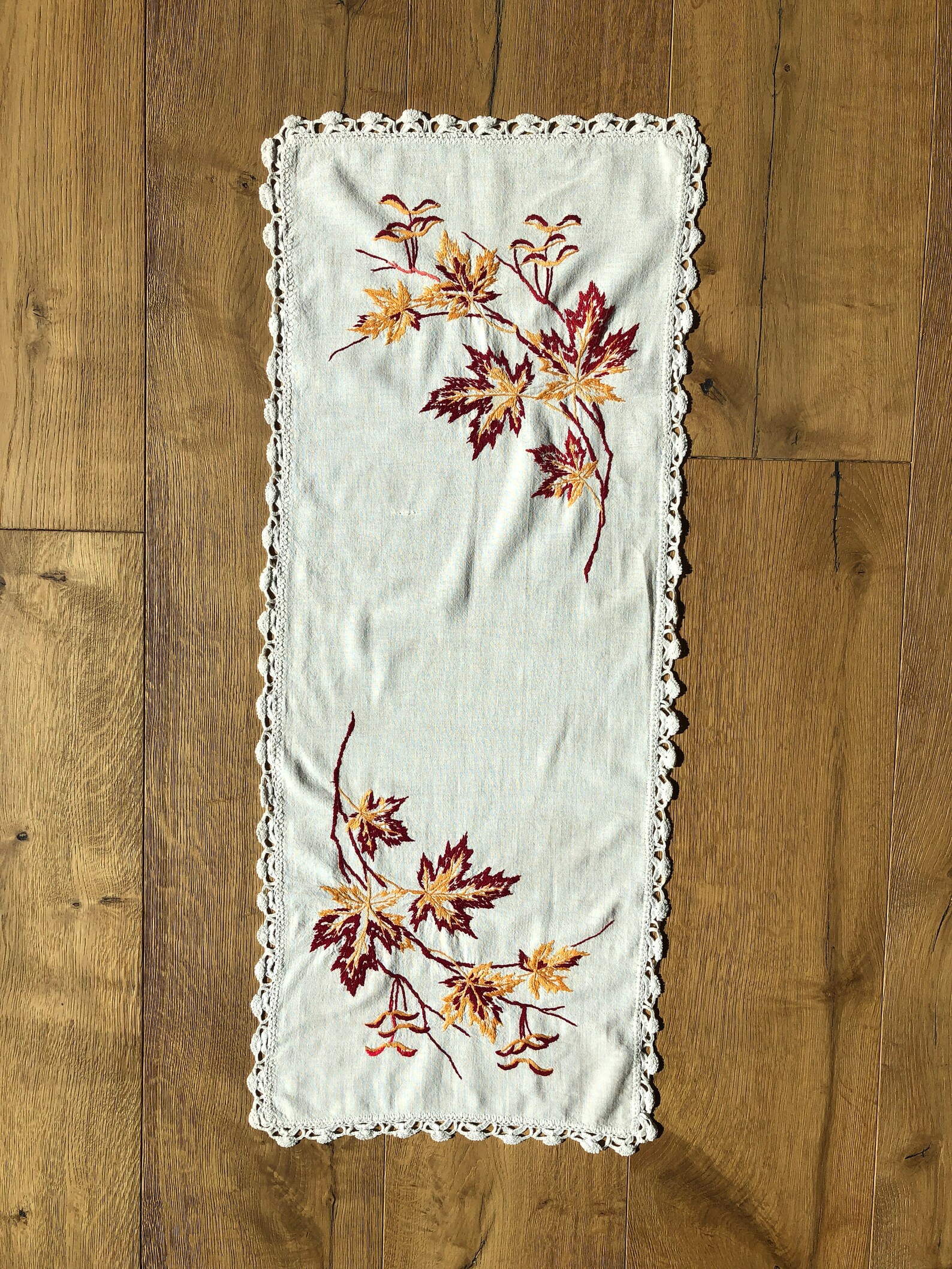 Vintage Embroidered Table Runners / Mantle Scarfs Multiple Etsy