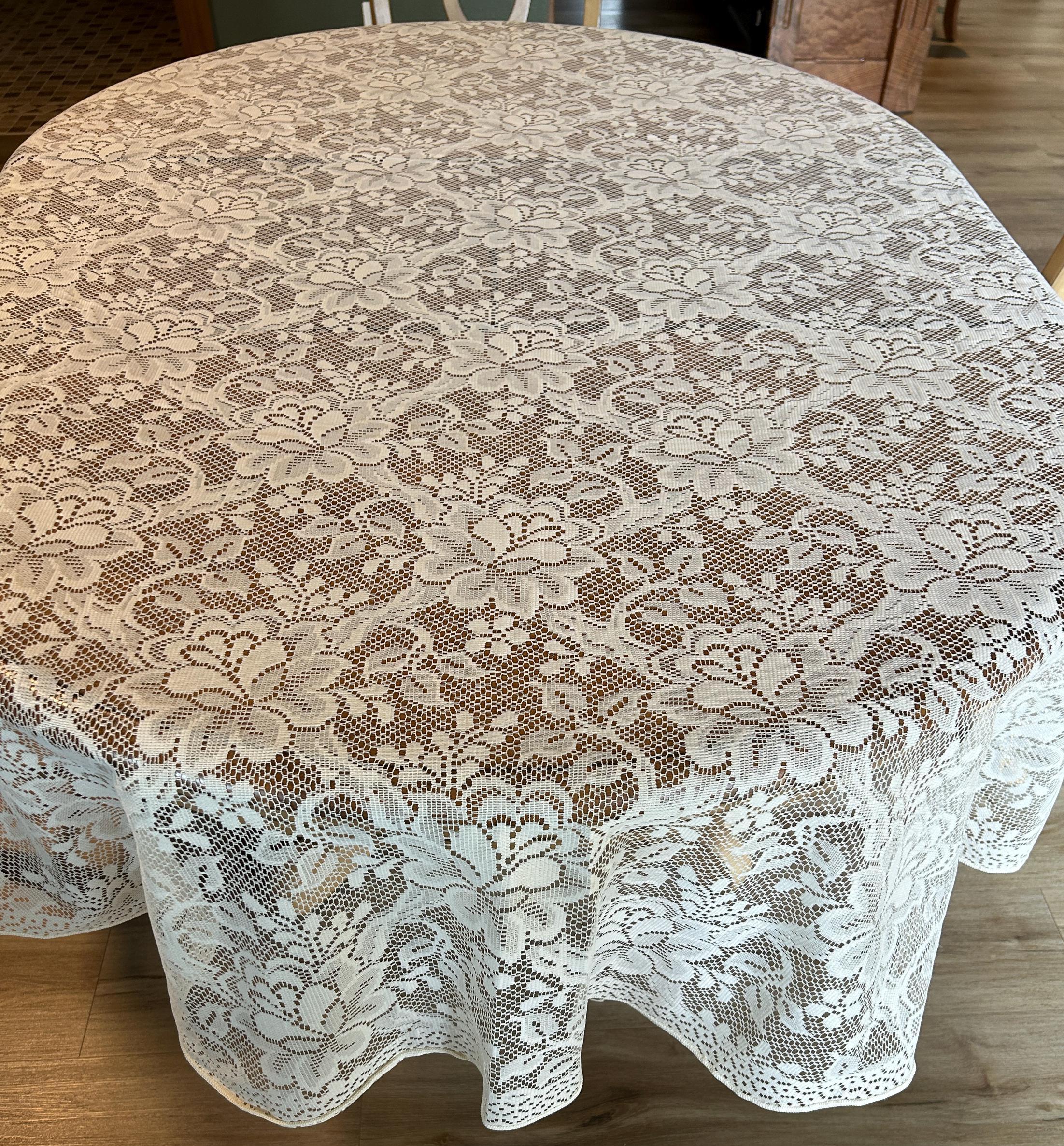 ヴィンテージ　クエーカーレース テーブルクロス（特大） ヴィンテージ クエーカーレース テーブルクロス（特大） V11