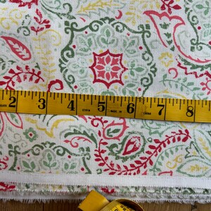 Vintage Waverly Inspirations Heavy Cotton Fabric - Screen Print 8 Yard Piece image 4
