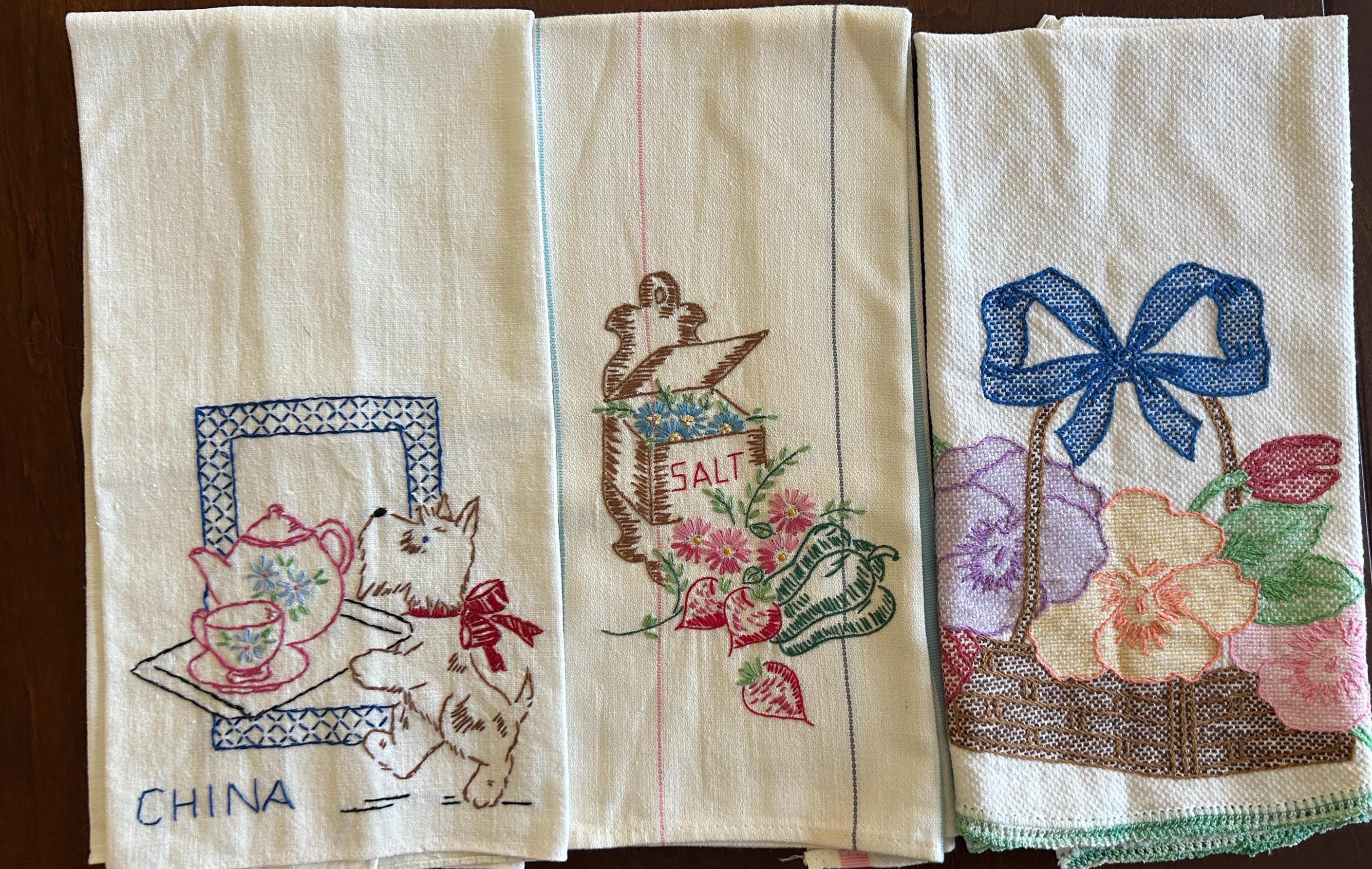 Asciugamani da cucina a forma di treno, con ghirlanda natalizia vintage