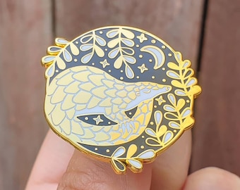 Midnight Pangolin Enamel Pin