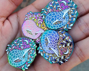 Rainbow Pangolin Enamel Pin