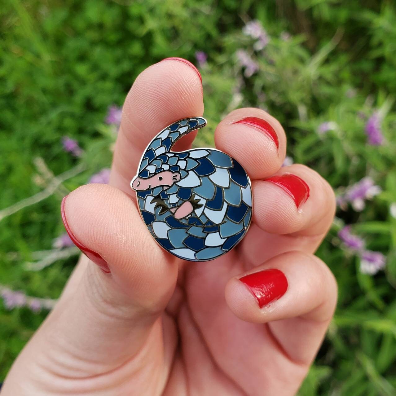 Pangolin Enamel Pin (CRESCENT MOON VERSION)
