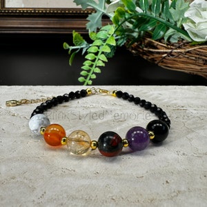 Aries Crystal Beads Bracelet, Astrological Jewelry, Constellation Bracelet, Aries Birthstone Bracelet, Gift For Her