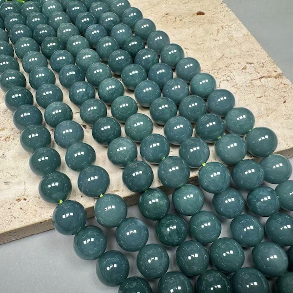 AAA Guatemalan Jade Beads: 6mm 8mm 10mm Round Gemstone, 15" Strand