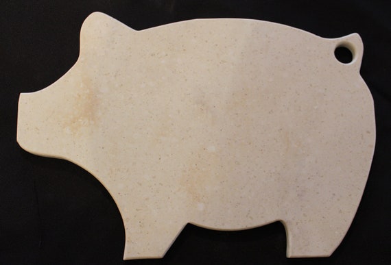 Pig Shaped Cutting Board Corian Etsy