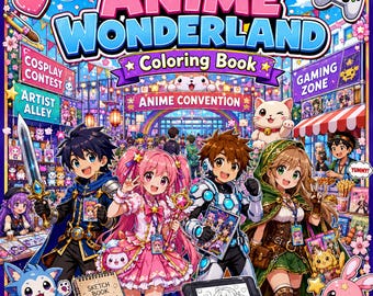 Anime Wonderland Coloring Book