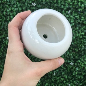 Small Sphere Ceramic Pot | Plant Planter
