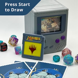 Gameboy Style Deck Box for Commander / EDH Magic the Gathering (Magnetized Lock) - Fits 100 + Single Sleeved Cards image 4