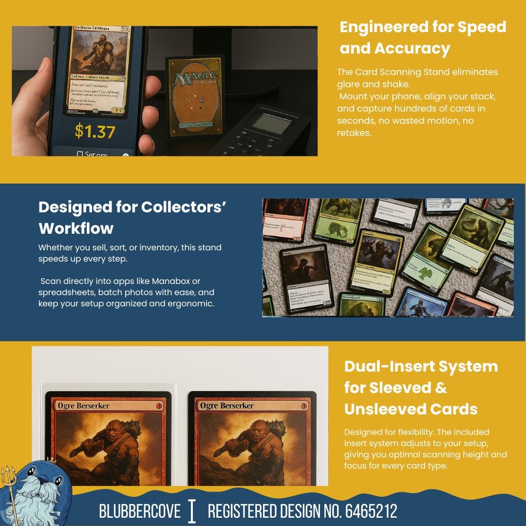 MTG Card Scanner Stand for TCG  Scan Stand for Manabox & MTG Price Checks  | Fits Sleeved Cards | Magic, Pokmon, Yu-gi-oh Sorting Tool - Etsy