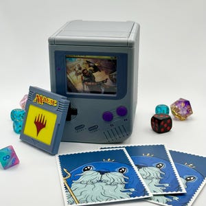 Gameboy Style Deck Box for Commander / EDH Magic the Gathering (Magnetized Lock) - Fits 100 + Single Sleeved Cards image 6