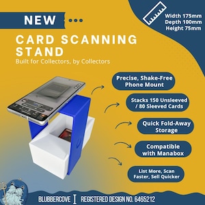 MTG Card Scanner Stand for TCG – Scan Stand for Manabox & MTG Price Checks | Fits Sleeved Cards | Magic, Pokémon, Yu-Gi-Oh Sorting Tool image 2