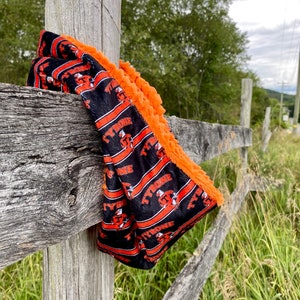 Tyrone High / Tangerine Hide Luxe Cuddle Custom Minky Infinity Scarf