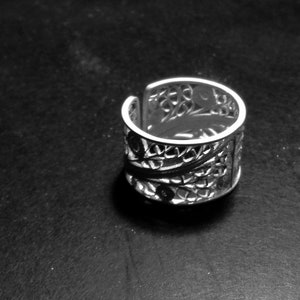 Portuguese filigree handmade sterling silver ring