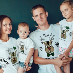 Cute personalized Christmas shirts/bodysuits for the whole family. New design. Ideal for the Christmas shoot. Short and long sleeve