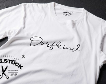 Dorfkind T-Shirt für die ganze Familie. Ab Gr. 62/68 bis Gr. XXL. Schönes Familienoutfit für alle Landmenschen. In schwarz/weiß erhältlich