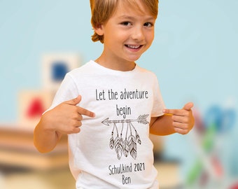 T-shirt de l’école de première année pour les garçons et les filles avec flèche indienne