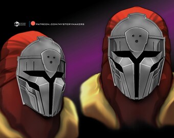 Máscara de soldado impresa en 3D, accesorio portátil