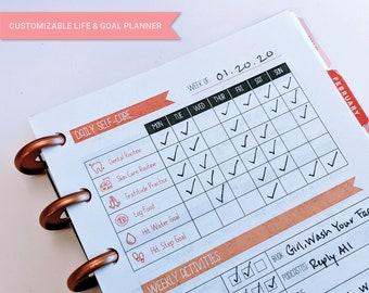 2020 Life & Goal Planner - Customizable - Printable