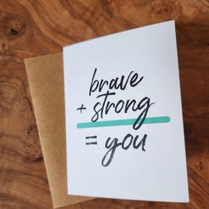 carta baybeelove: corajoso + forte = você.