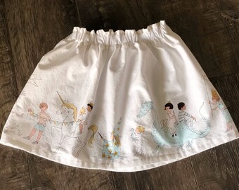 Baby Toddler Michael Miller Parade - Unicorn Dragon Skirt - Birthday