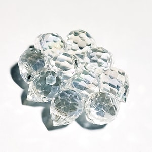 Crystals, Teardrop Crystal Beads, Clear Small Crystal, Prism Rainbow Maker, 8mmx10mm, DIY Sun Catchers