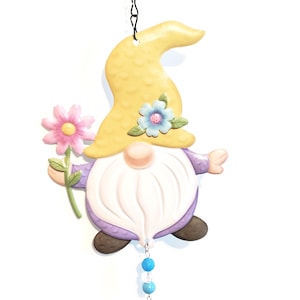 Garden Gnome Windchime, Gnome decor, Patio Garden, Outdoor Garden tree décor, Gift For Her, Gnomes Lover Gift, Hanging Décor, whimsy gnomes