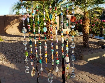 Boho Large Window Décor, Custom Order Suncatcher, Window Hanging Decorations, Sun Catcher for Windows, Balcony Bohemian Decoration