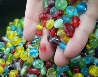Mixed Glass Beads – Bulk Mix, Vibrant Colors, DIY Crafts (2oz/4oz bags)