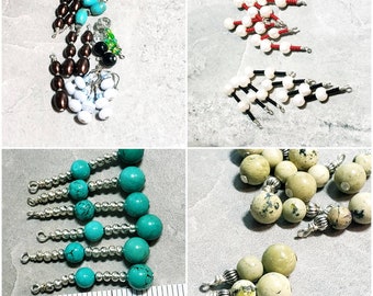 Bead destash,  random selection of assembled Bead Drops. Glass Beads, freshwater pearl beads, glass pearls, turquoise, gemstone  destash