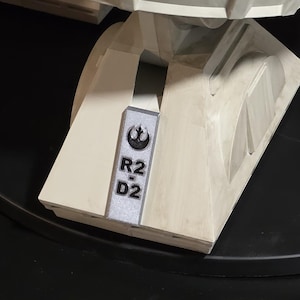 Home Depot R2-D2 Foot Plate Cover Modification Set with Front Foot Name Customization 3.5ft