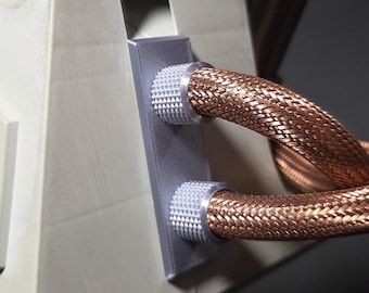 Home Depot R2-D2 Battery Box Cable Hose Copper Mesh Kit With Knurled Connectors and Plate 3.5ft Modification