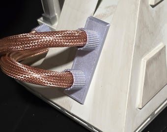 Home Depot R2-D2 Battery Box Cable Hose Copper Mesh Kit With Knurled Connectors and Plate 3.5ft Modification