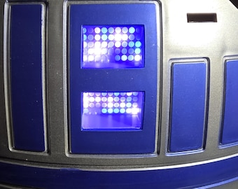 Home Depot R2-D2 Front Logic Display FLD Replacement Bezel For Astropixels (Not Included)