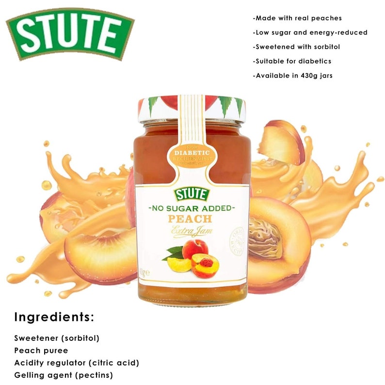 St. Dalfour Apricot Spread Stute Diabetic Jam Hartley's Etsy UK