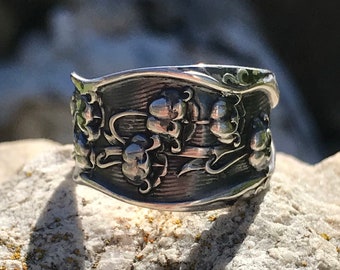 Lily of the Valley Sterling Spoon Ring